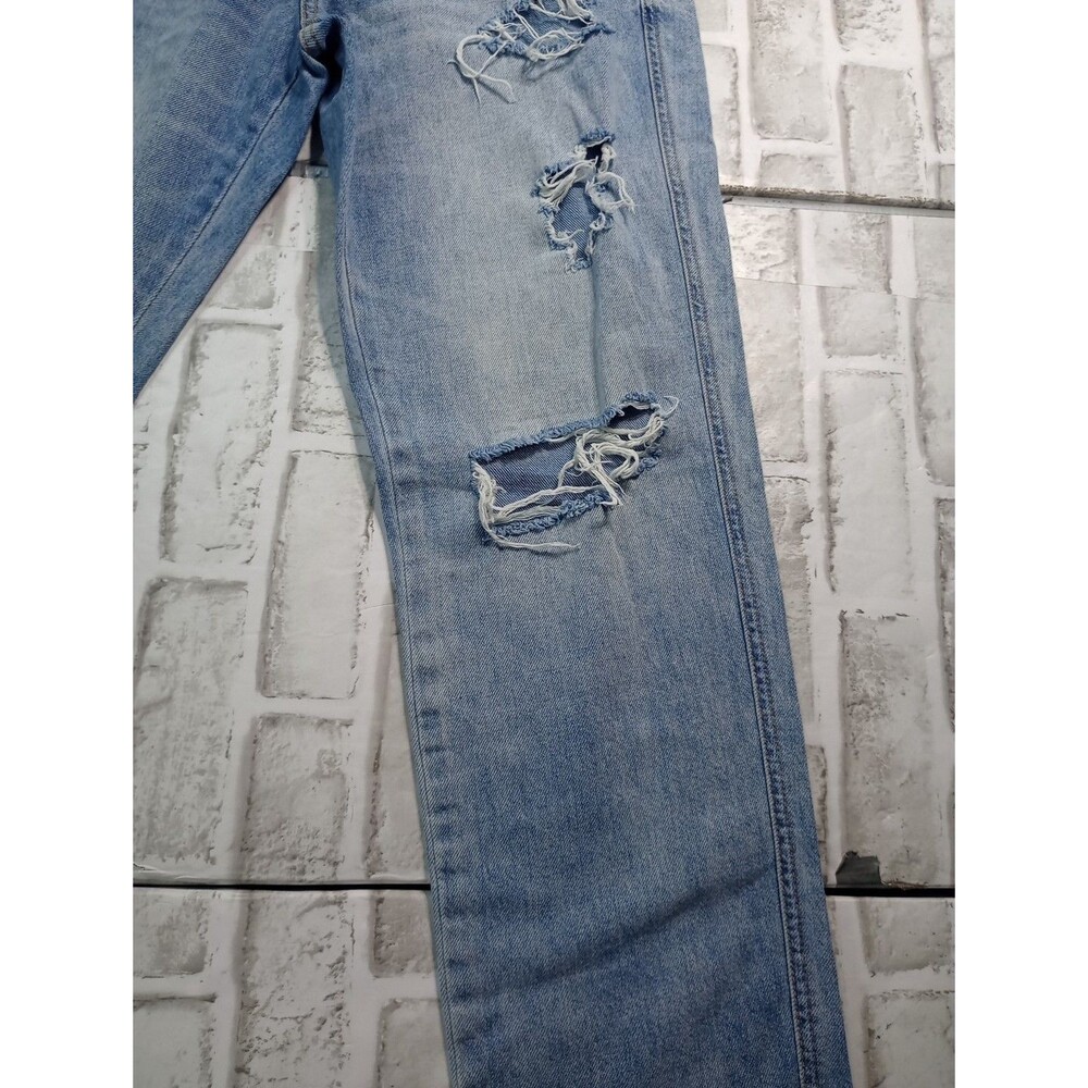 Aeropostale Boyfriend Jeans Women’s Size 10 Distressed Ripped Stone Wash Denim - Picture 14 of 15